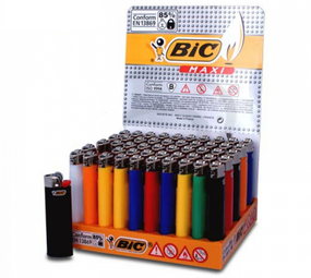BIC Maxi J26 - Présentoir jetable en silex (paquet de 50) BIC Maxi J26 - Présentoir jetable en silex (paquet de 50)