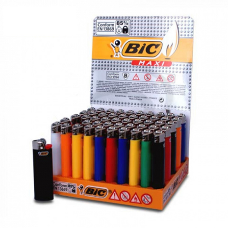 BIC Maxi J26 - Wegwerp vuursteen - Display (50-stuks)