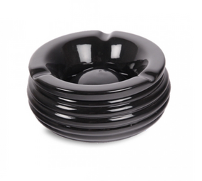 Bookwill Keramiek Asbak - 150mm - Ribbel - Zwart Bookwill Keramiek Asbak - 150mm - Ribbel - Zwart