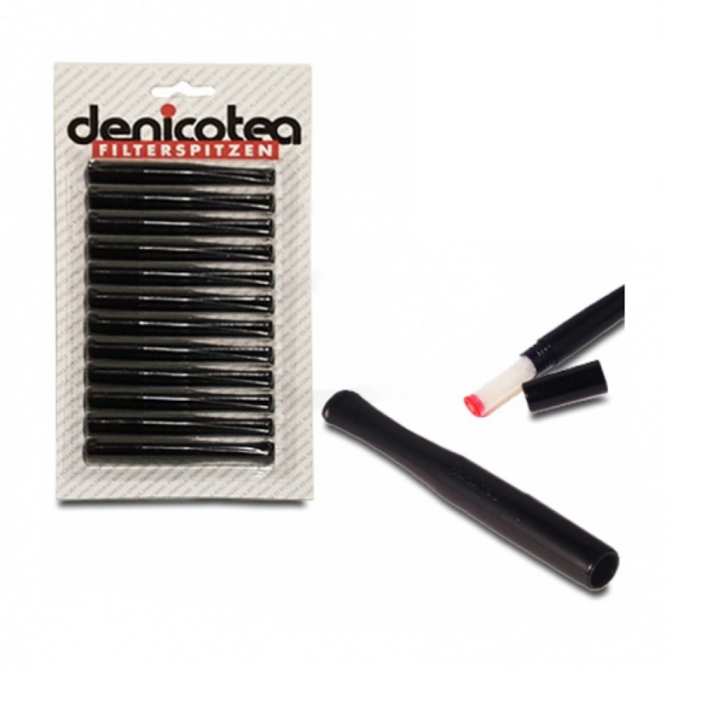 Denicotea Denicotea - Cigarette Pipe - Standard - Black - Display (12-pieces) Denicotea Denicotea - Cigarette Pipe - Standard - Black - Display (12-pieces)