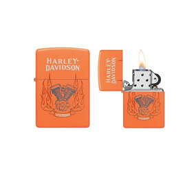 Zippo Zippo - Harley-Davidson Orange Matte Zippo Zippo - Harley-Davidson Orange Matte