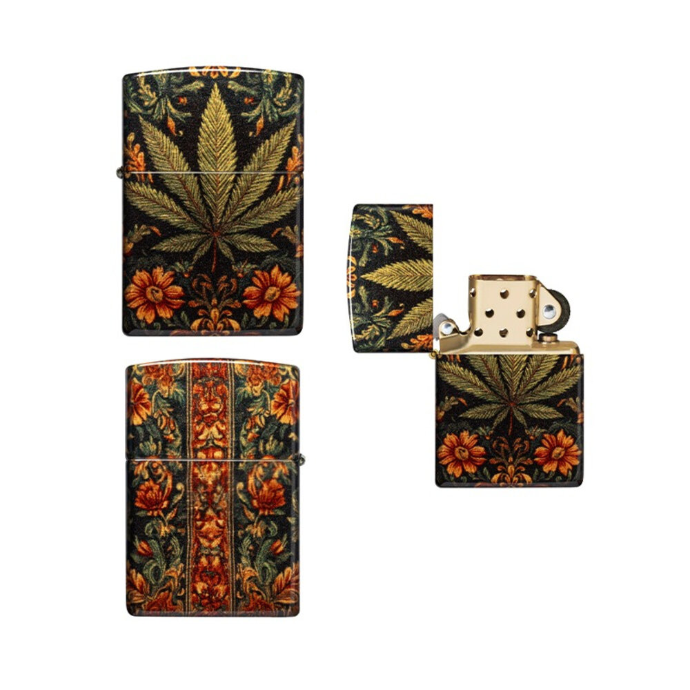 Zippo Zippo - Leaf and Flowers Design Zippo Zippo - Leaf and Flowers Design