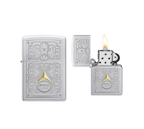 Zippo Zippo - Zippo Design Satin Chrome Zippo Zippo - Zippo Design Satin Chrome