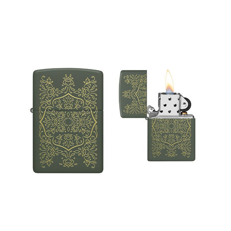Zippo Zippo - Pattern Design Green Matte