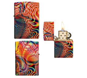 Zippo Zippo - Pattern Design Tumbled Brass