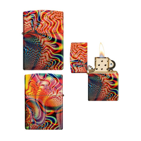 Zippo Zippo - Pattern Design Tumbled Brass