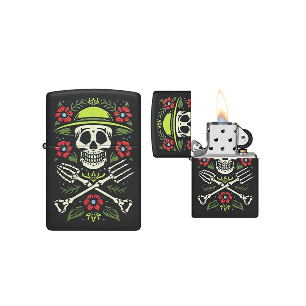 Zippo Zippo - Skull Gardener Design