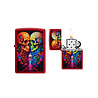 Zippo Zippo - Skulls Design Candy Apple Red