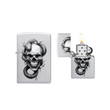 Zippo Zippo - Skull and Snake Design