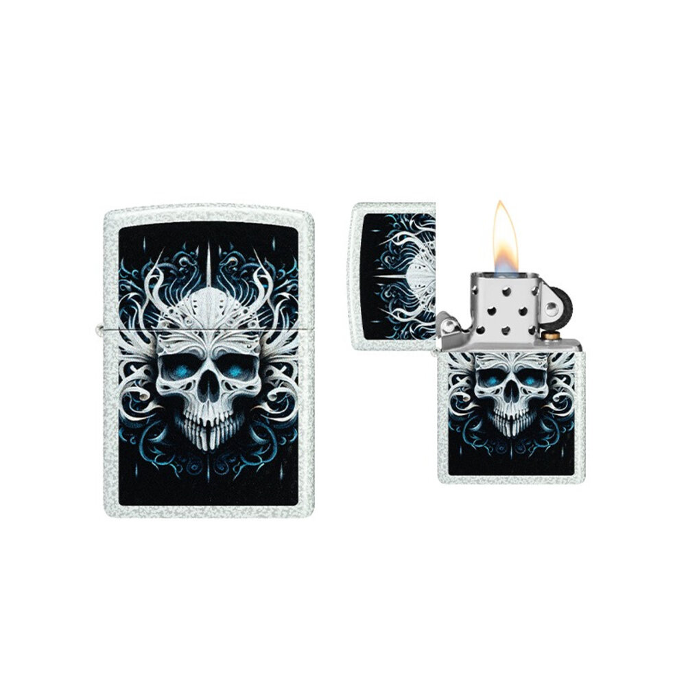 Zippo Zippo - Abstract Skull Design