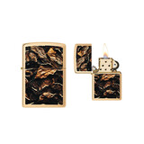 Zippo Zippo - Pattern Design Brushed Brass Zippo Zippo - Pattern Design Brushed Brass