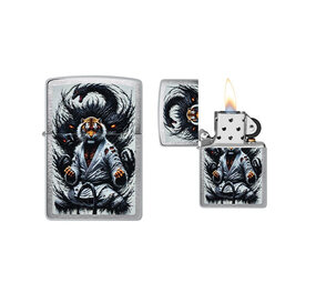Zippo Zippo - Tiger Design Brushed Chrome Zippo Zippo - Tiger Design Brushed Chrome