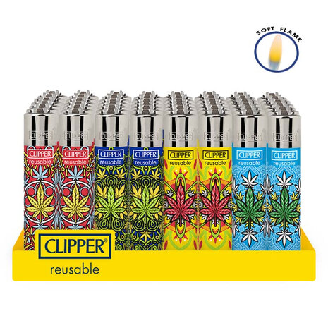 Clipper Clipper - Vuursteen aansteker - CP11 High Mandalas 2 - Display (48-stuks)