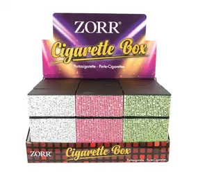 Zorr Sigarettenbox - Glitter - Display (12-stuks)