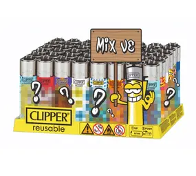 Clipper Vuursteen aansteker - CP11 Mix 1 - Display (48-stuks)