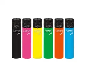 Clipper JetFlame aansteker - CKJ11 Shiny Colors - Display (48-stuks)