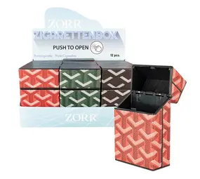 Zorr Sigarettenbox - PU Push Open - Display (12-stuks)