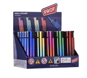 prof Jetflame aansteker - Anodized - Display (25-stuks) prof Jetflame aansteker - Anodized - Display (25-stuks)