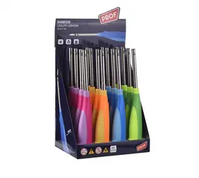 prof MPL Piezo aansteker - Bicolor - Display (16-stuks) prof MPL Piezo aansteker - Bicolor - Display (16-stuks)