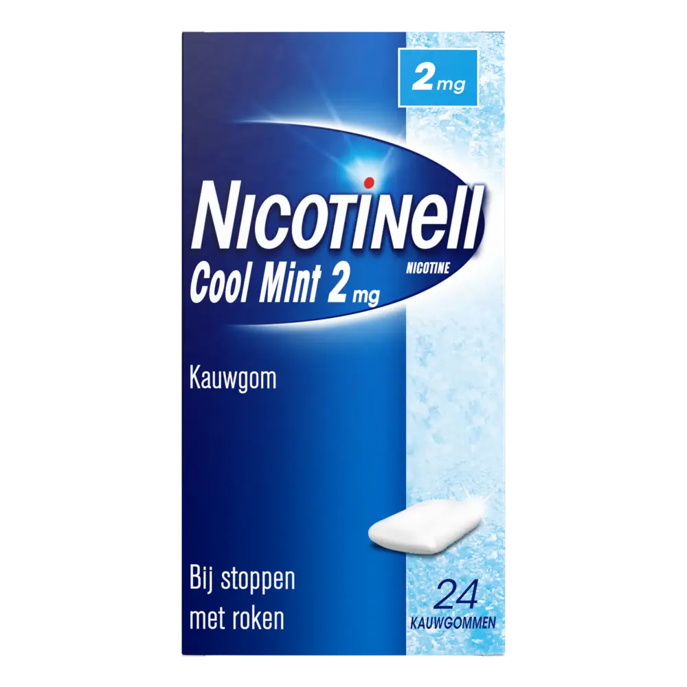 Nicotinell Kauwgom cool mint 2mg (24 stuks) Nicotinell Kauwgom cool mint 2mg (24 stuks)