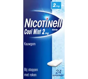 Nicotinell Kauwgom cool mint 2mg (24 stuks)