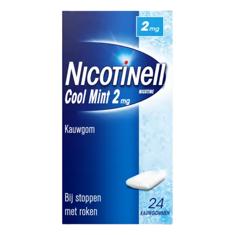 Nicotinell Kauwgom cool mint 2mg (24 stuks) Nicotinell Kauwgom cool mint 2mg (24 stuks)