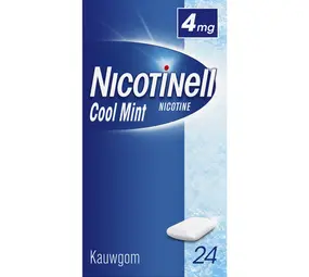 Nicotinell Kauwgom cool mint 4mg (24 stuks)