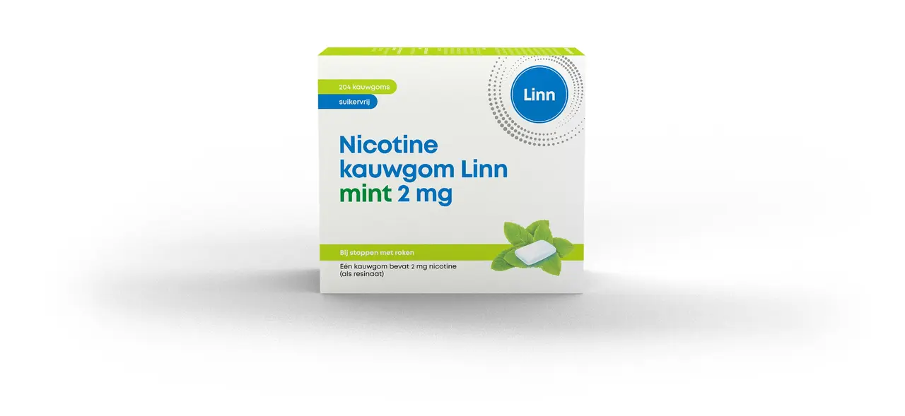 Linn Nicotine kauwgom 2mg mint