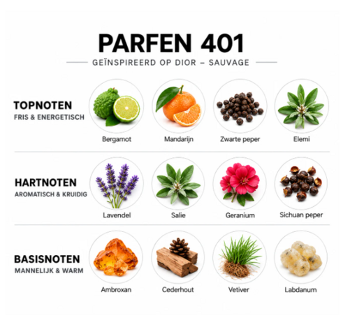 Parfen Parfen 401 parfum homme inspiré de Dior Sauvage Parfen Parfen 401 parfum homme inspiré de Dior Sauvage