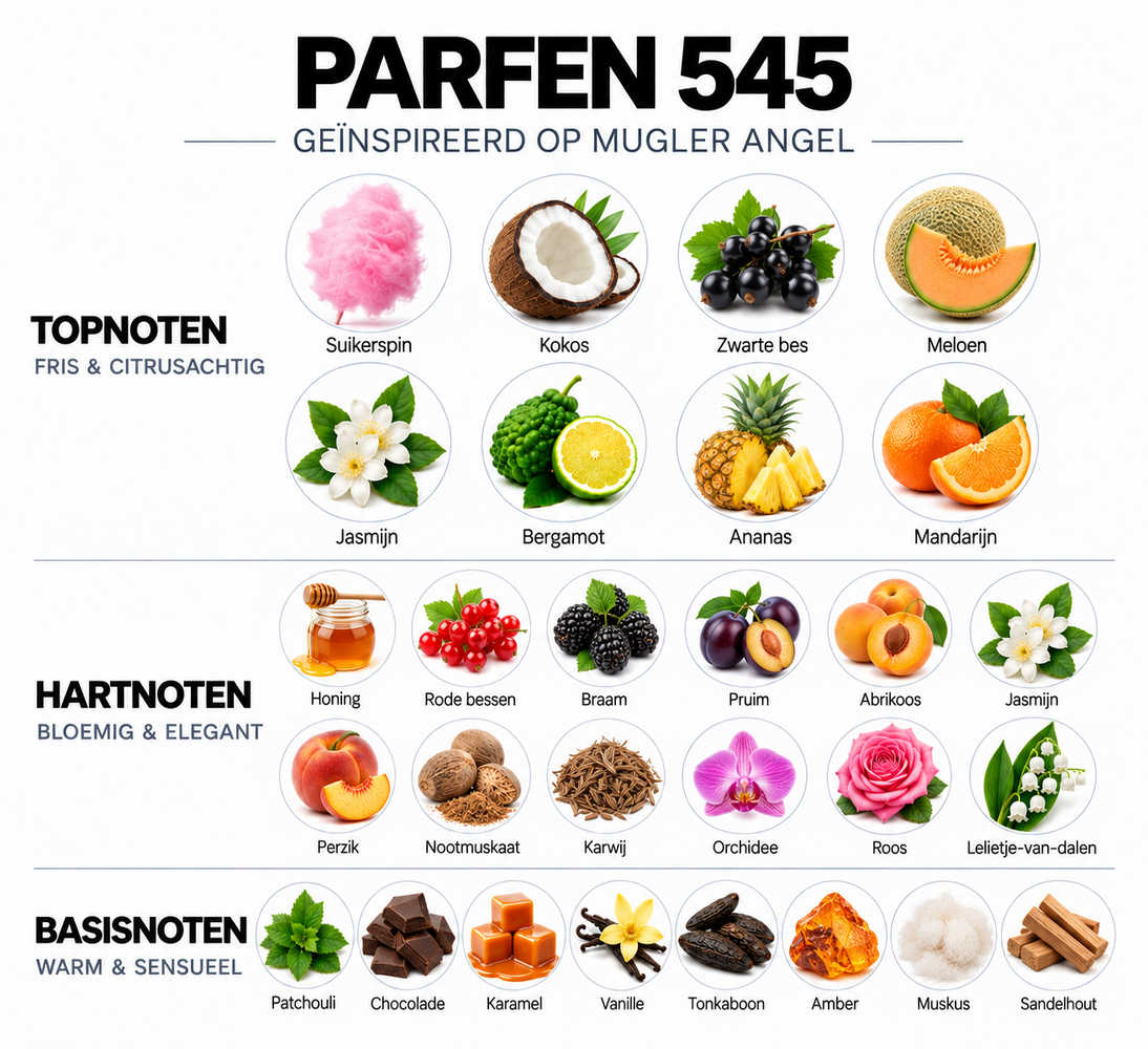 Parfen Parfen 545 damesparfum geïnspireerd op Mugler Angel
