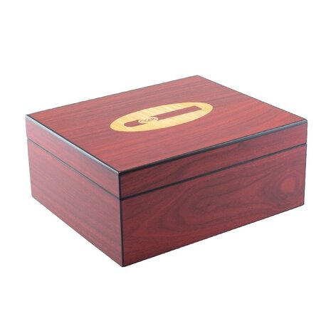 Bookwill Bookwill Humidor - 35 Cigars - Rosewood w/ Cigar Logo