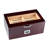 Bookwill Bookwill Humidor - 75 Cigars - Cherry Hi Gloss w/ Hygrometer