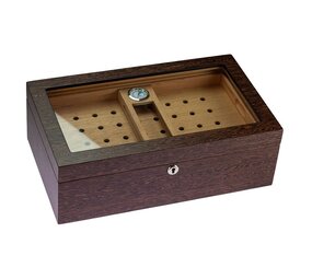 Bookwill Bookwill Humidor - 50 Cigars - Matt Wood w/ Hygrometer Bookwill Bookwill Humidor - 50 Cigars - Matt Wood w/ Hygrometer