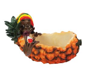 Bookwill Bookwill - Keramiek Aschenbecher Ananas - 190mm - Rasta Bookwill Bookwill - Keramiek Aschenbecher Ananas - 190mm - Rasta