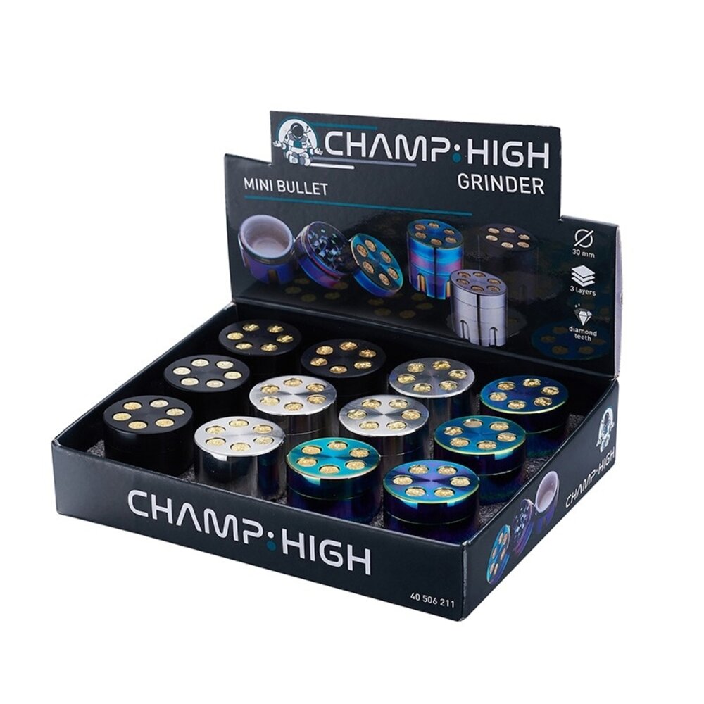 Champ Champ - Grinder 30mm - Bullet - Présentoir (12-pièces)