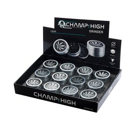 Champ Champ - Grinder 40mm - Metal Leaf - 3-Delig - Présentoir 12 st