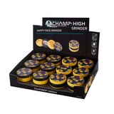 Champ Champ - Grinder 62mm - Plastic - Happy Emoji - 12 st. Champ Champ - Grinder 62mm - Plastic - Happy Emoji - 12 st.