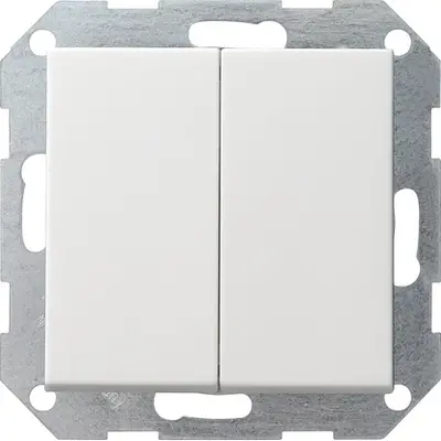 Gira drukvlakschakelaar serieschakelaar Systeem 55 wit mat (012527)