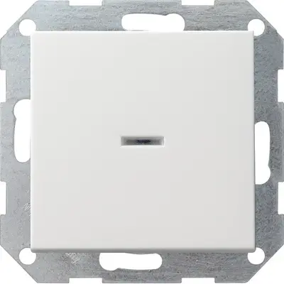 Gira drukvlakschakelaar controleverlichting 1-polig Systeem 55 wit mat (013627)