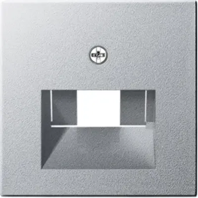 Gira centraalplaat RJ45 wandcontactdoos 1- en 2-voudig Systeem 55 aluminium mat (027026)