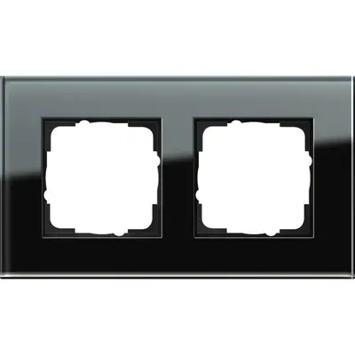 Gira afdekraam 2-voudig Esprit glas zwart (021205)