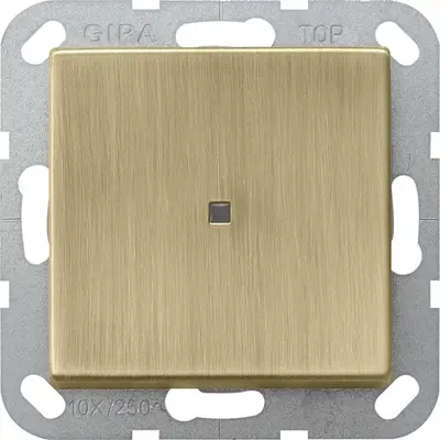 Gira drukvlakschakelaar controleverlichting 1-polig Systeem 55 brons (0136603)