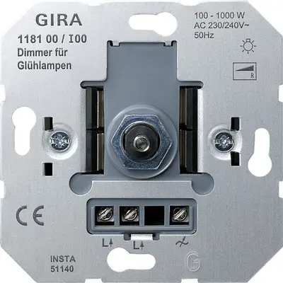 Gira draaidimmer 100-1000 Watt (118100)