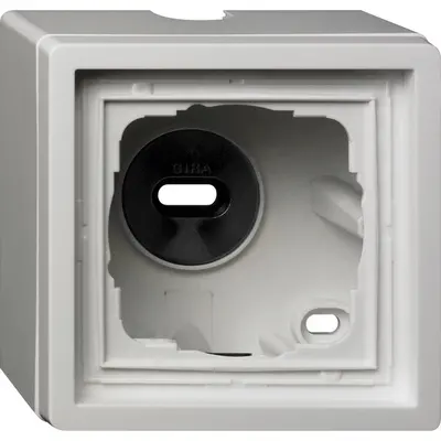 Gira opbouwbak 1-voudig F100 wit glans (0061112)