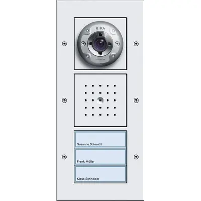 Gira deurst cam/lds 3-voudig wit opb (127066)