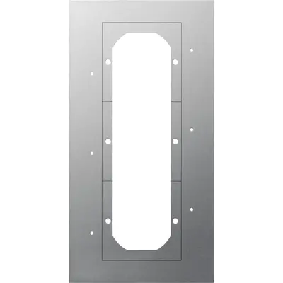 Gira montageplaat 3-voudig alum deur (129800)