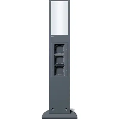 Gira e-zuil 3-voudig licht 769mm (134928)