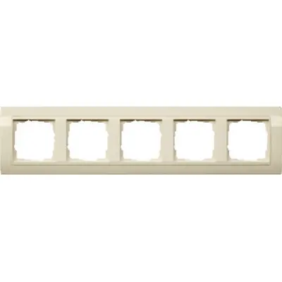 Gira afdekraam 5-voudig tbv wandgoot creme (0215021)