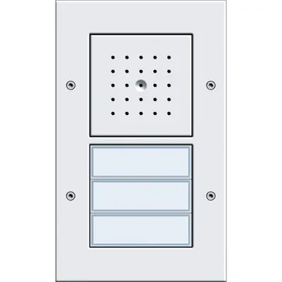 Gira deurstat lds 3-voudig w wit opb (126766)