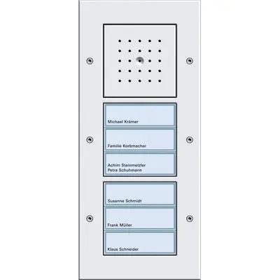 Gira deurstat lds 6-voudig w wit opb (126866)